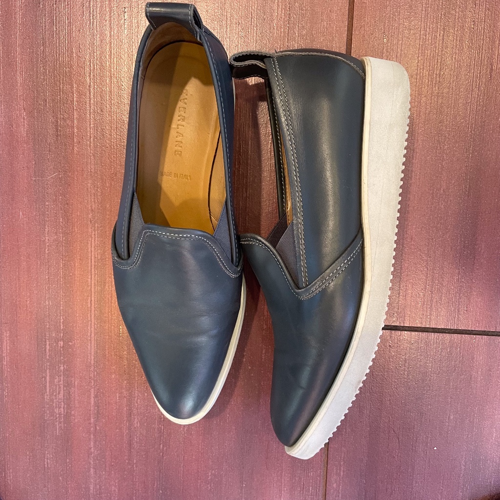 Everlane Street Shoe Leather Slip On Sneaker